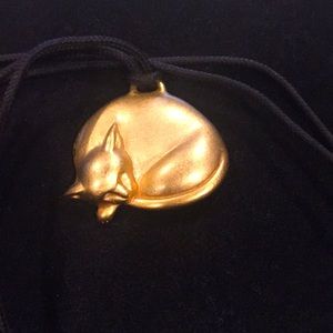 Carol Lee cat necklace